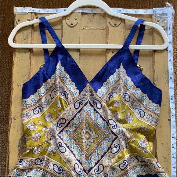 ANTHROPOLOGIE BOHO 💯% SILK RARE LIMITED EDITION WHAT GOES AROUND BOHO TOP 6 - Picture 16 of 16